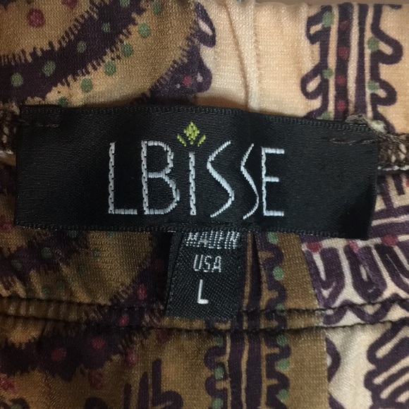 LBISSE AZTEC PRINT LEGGINGS SIZE L - Picture 2 of 3